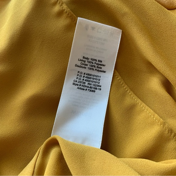 Aritzia Wilfred Mirabelle midi dress in Cairo yellow NWOT fits sz small - Picture 6 of 6